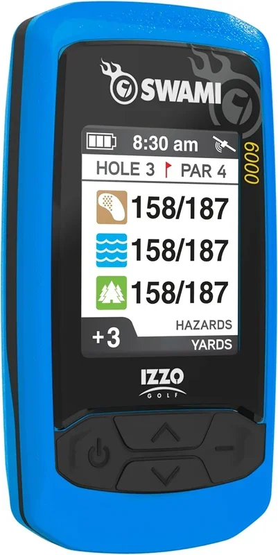 Izzo Swami 6000 Handheld Golf GPS Water-Resistant Color Display with 38,000 Course Maps & Scorekeeper