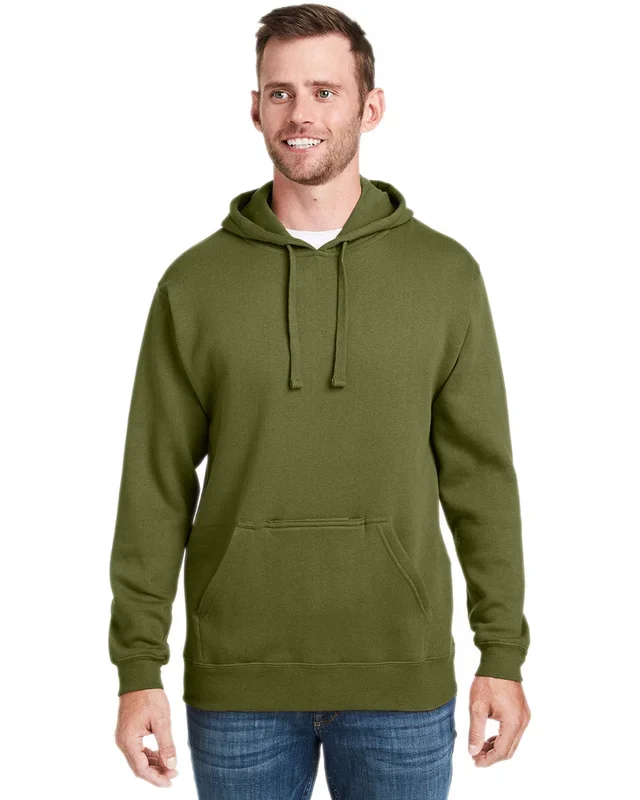 J America Adult Tailgate Fleece Pullover Hooded Sweatshirt