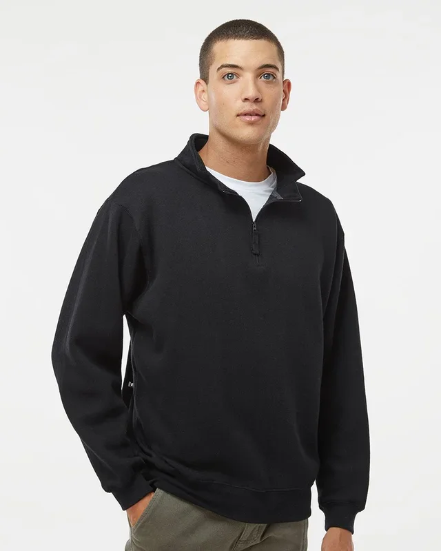 J. America Men’s Heavyweight Fleece Quarter-Zip Sweatshirt