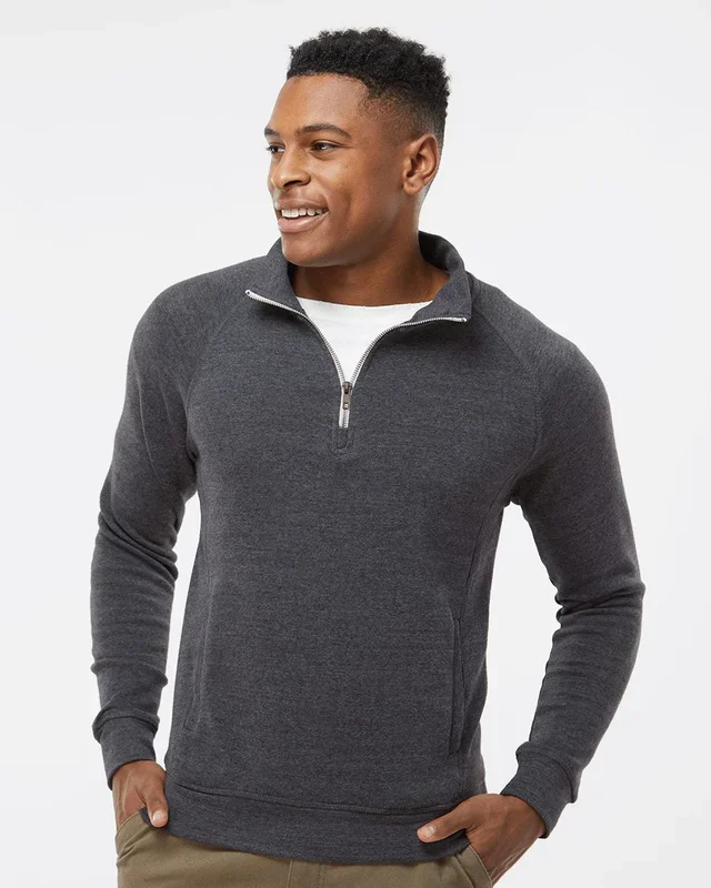 J. America Men’s Triblend Quarter-Zip Sweatshirt 6976
