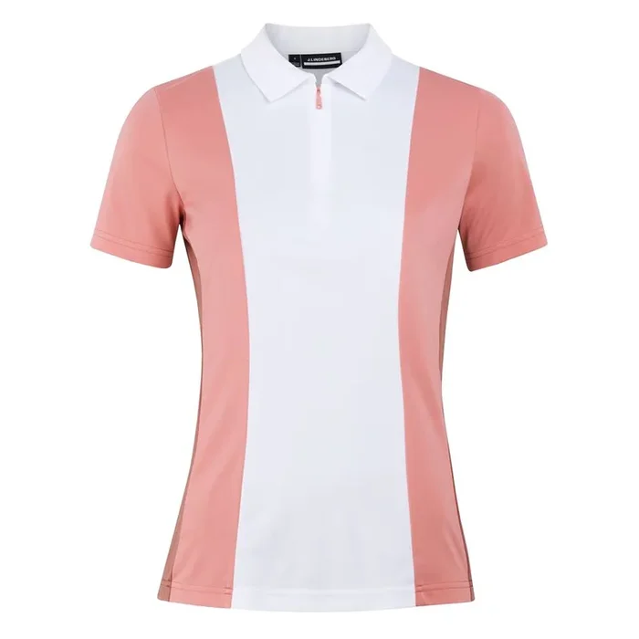 J.Lindeberg Evelina Golf Polo Strawberry Ice – 23 Women