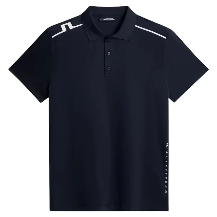 J.Lindeberg Lionel Golf Polo JL Navy – SS25 Men
