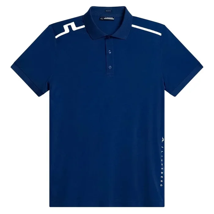 J.Lindeberg Lionel Regular Fit Golf Polo Estate Blue – 24 Men