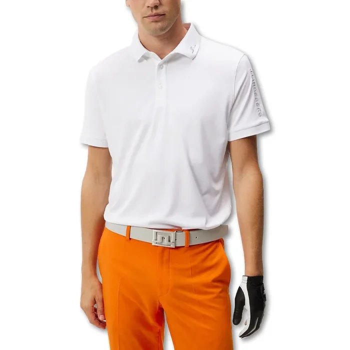 J.Lindeberg Tour Tech Slim Fit Golf Polo Light Gray – FW23 Men
