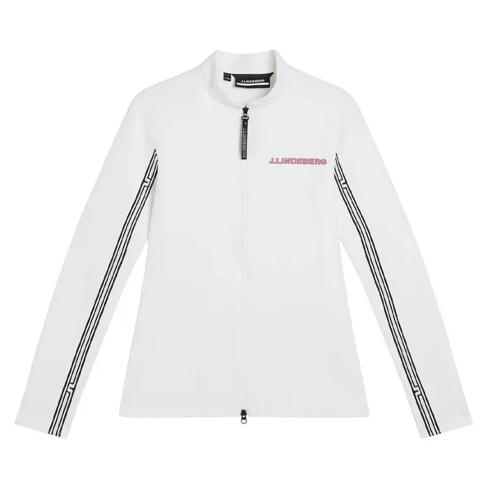 J.Lindeberg Wildcat Full Zip Mid Layer Golf Jacket White – FW23 Women