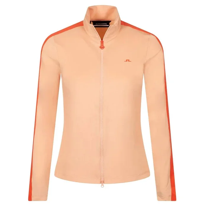 J.Lindeberg Winona Mid Layer Golf Jacket Almost Apricot – SP24 Women