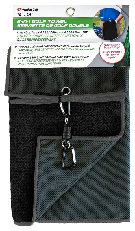 JEF World of Golf Dual Golf Towel