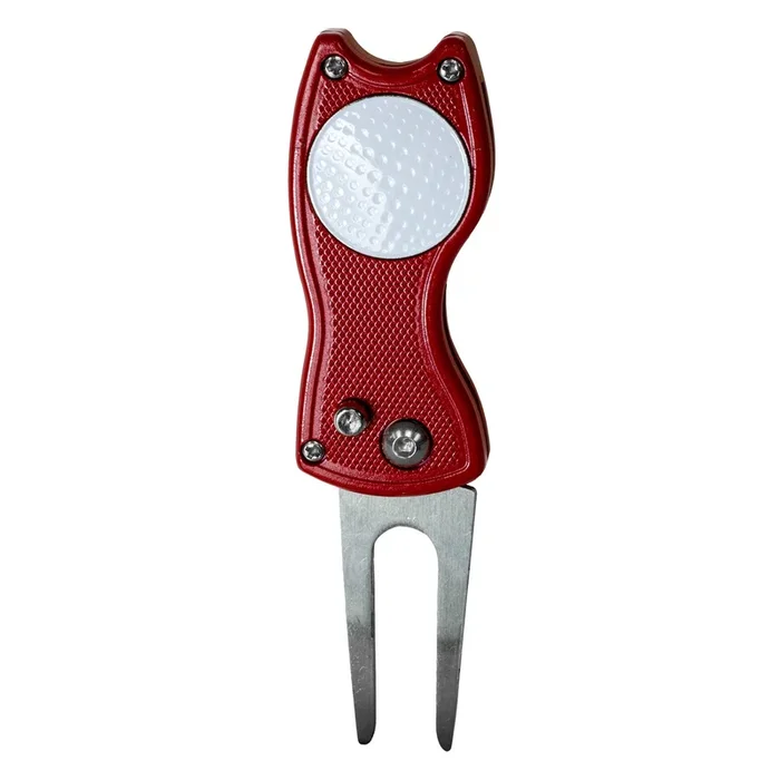 JEF World of Golf Snap Open Metal Divot Golf Tool with Ball Marker