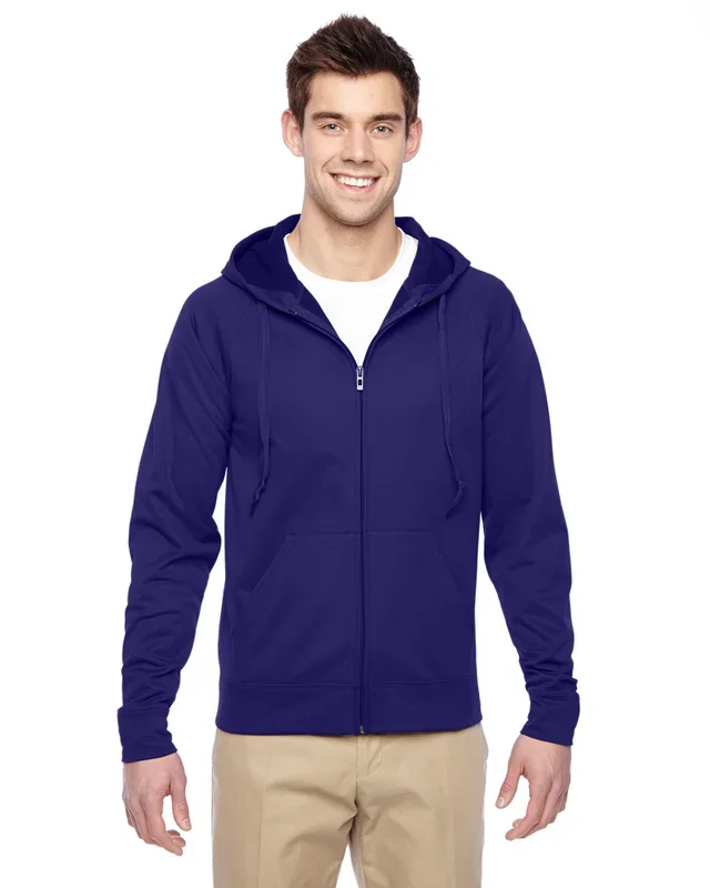 Jerzees Adult 6 oz. DRI-POWER® SPORT Full-Zip Hooded Sweatshirt