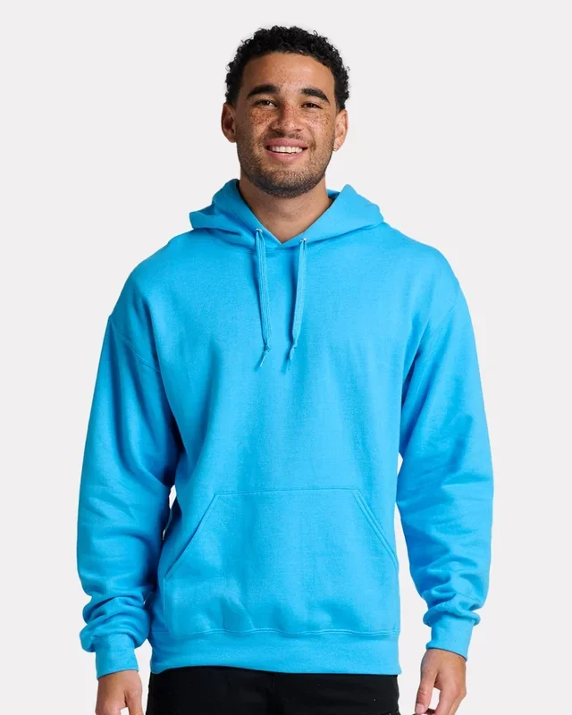 JERZEES Unisex Ultimate CVC Ring Spun Hooded Sweatshirt IC49M