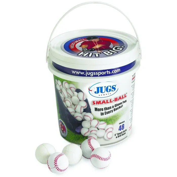 Jugs Sports – Polyurethane-Foam Small-Balls – 4 Dozen Bucket