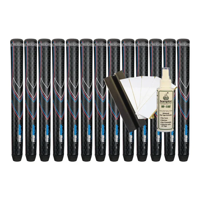 JumboMax JMX UltraLite STR8 Tech Non-Tapered X-SMALL (+3/16″) (13pcs + Golf Grip Kit)