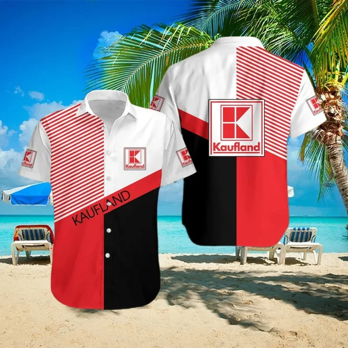 kaufland Logo Stylish All Over Print Hawaiian Shirt Tropical Aloha For Mens – Fanshubus – Fanshubus.com