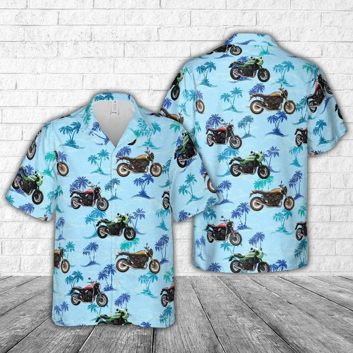 Kawasaki Z900RS CAFE Hawaiian Shirt – Fanshubus.com