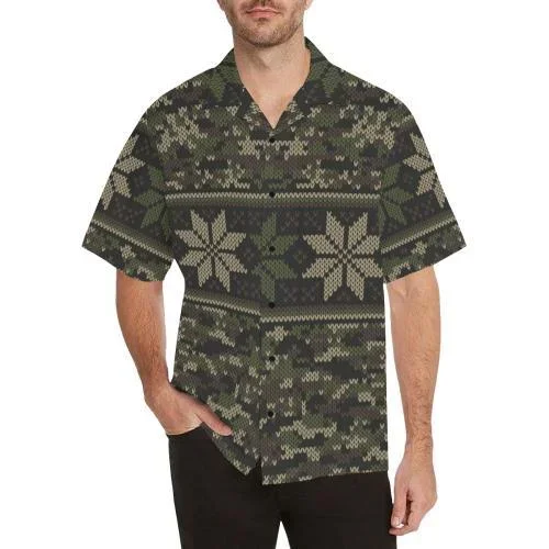 Knit Camo Hawaiian Shirt – Fanshubus.com