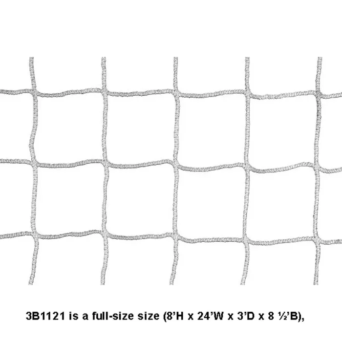 Kwik Goal 3B1121 4MM Hollow Braid Soccer Nets Each