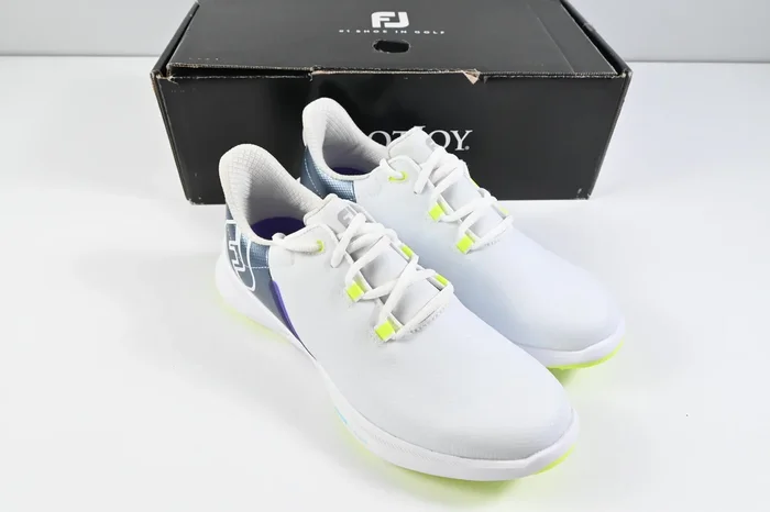 Ladies FootJoy Fuel Golf Shoes / Size UK 5 / White, Blue