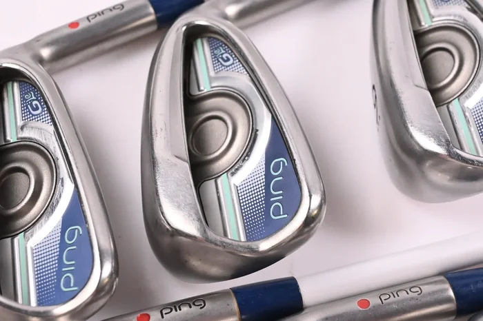 Ladies Ping G Le Irons / 7-PW+GW+SW / Red Dot / Ladies Flex Ping ULT230 Shafts