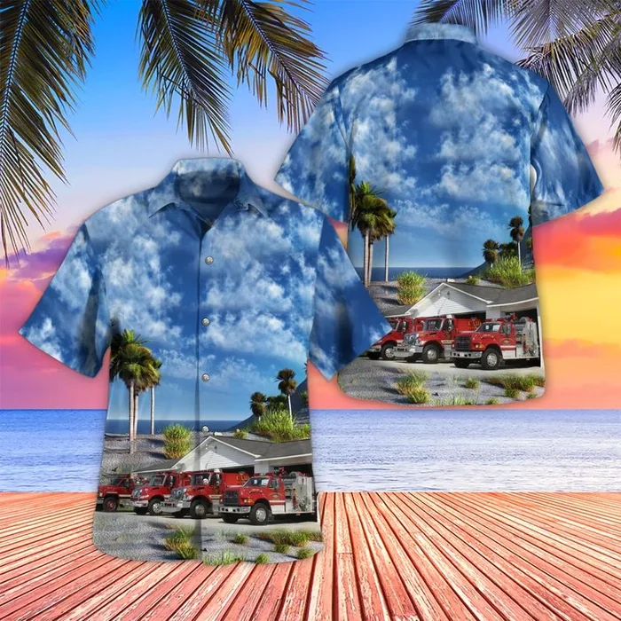 Lancaster, South Carolina, Camp Creek Fire Department Station 4 Hawaiian Shirt – Fanshubus.com