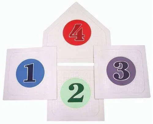 Large Numbered Poly Bases | Oversized Throw Down Bases