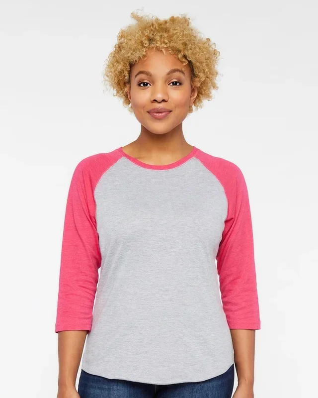 LAT Women’s Baseball Fine Jersey Three-Quarter Sleeve Tee
