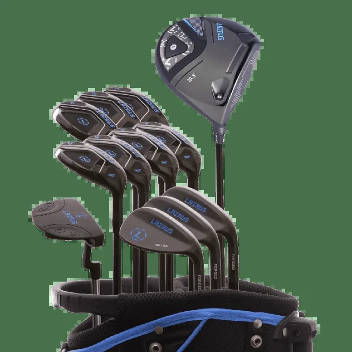 Lazrus Golf 13 pc Set – Laz2 Driver, 3 Wedges Set, Hybrids (4-PW), Putter & Bag (optional)