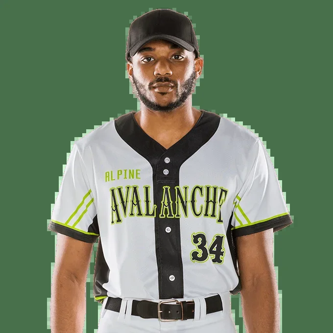 League Outfitters Custom Sublimated Elite -Sublimated Faux Full Button Jersey
