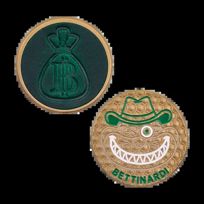 Leather Inlay Gangster Cat Ball Marker