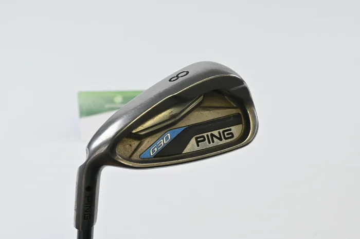 Left Hand Ping G30 #8 Iron / Black Dot / Senior Flex Ping TFC 419 Shaft