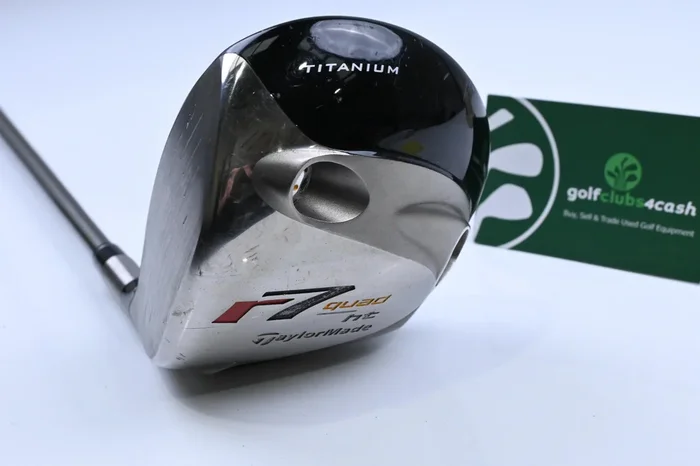 Left Hand Taylormade R7 Quad Driver / 9.5 Degree / Stiff Flex M.A.S 2 55 Shaft