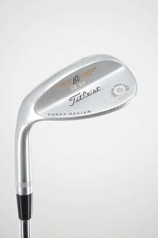 Lefty Titleist Vokey SM4 Tour Chrome 58 Degree Wedge Wedge Flex 34.75″