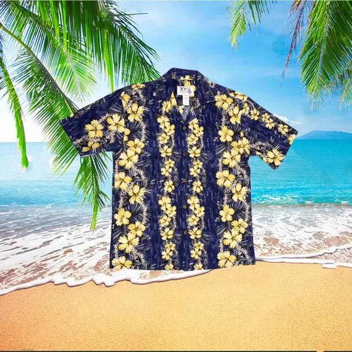 Lei of Aloha AL 543 PP Cotton Poplin Men s Hawaiian Shirt – Fanshubus – Fanshubus.com