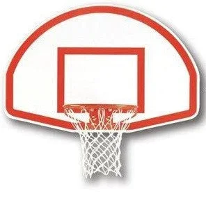 Lifeguard White Aluminum Backboard | Includes Shooters’ Square