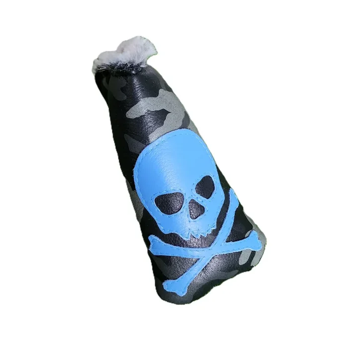Limited Edition! Blue Urban Camo, Skull & Bones Blade Putter Headcover!