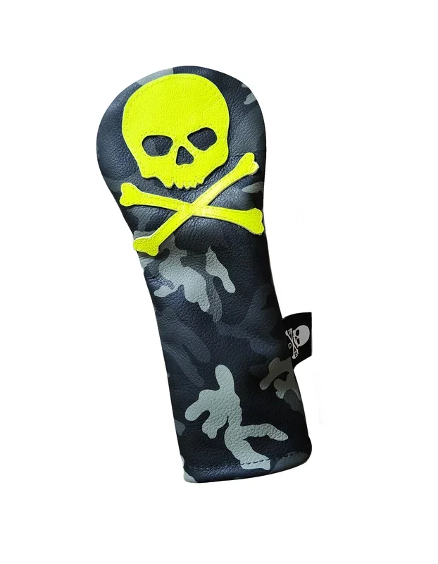 Limited Edition! Urban Camo, Neon Skull & Bones Fairway Wood Headcover!