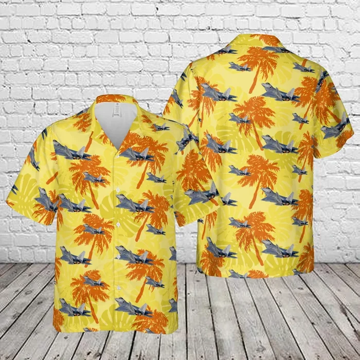 Lockheed Martin F-22 Raptor Jet USAF FF AF-08 156 Hawaiian Shirt – Fanshubus.com