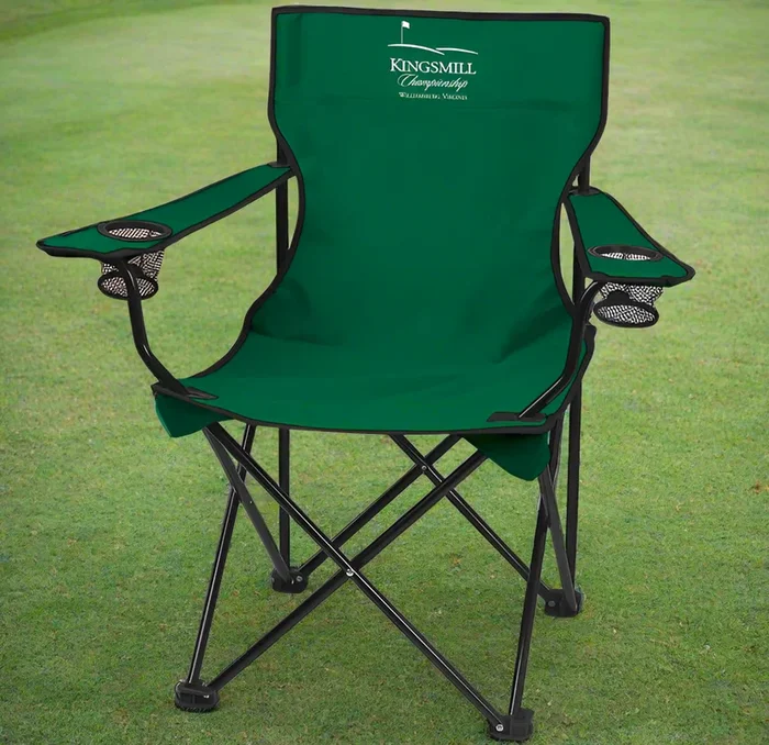 Logo Printed Golf Folding Chair With Carrying Bag