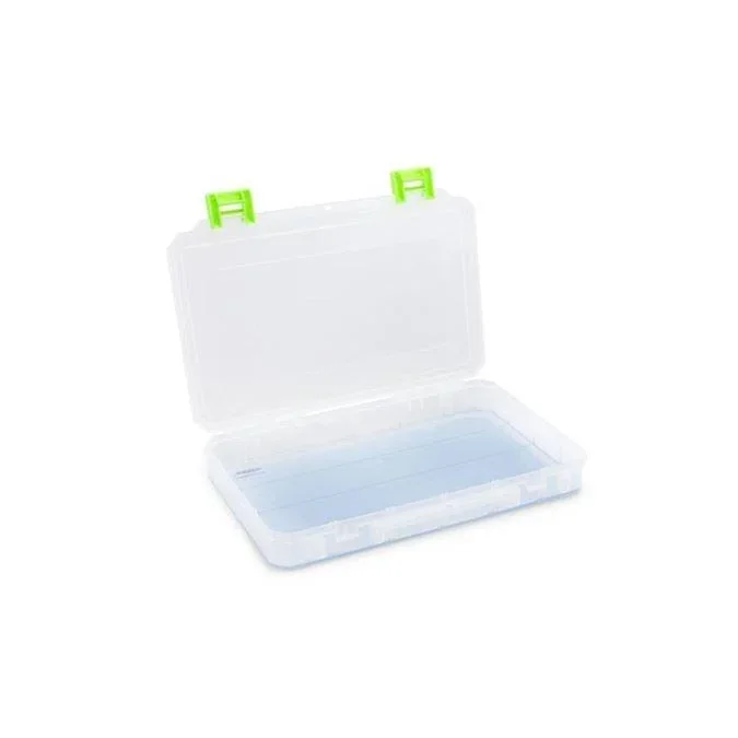 Lure Lock Tackle Box 1 Cavity with ElasTak Liner Large Clear/Green