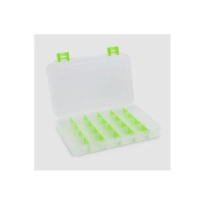 Lure Lock Tackle Box 4 Cavity Large Clear/Green
