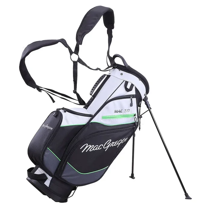 MacGregor Mac 7.0 Stand Bag – Silver/Black/Green