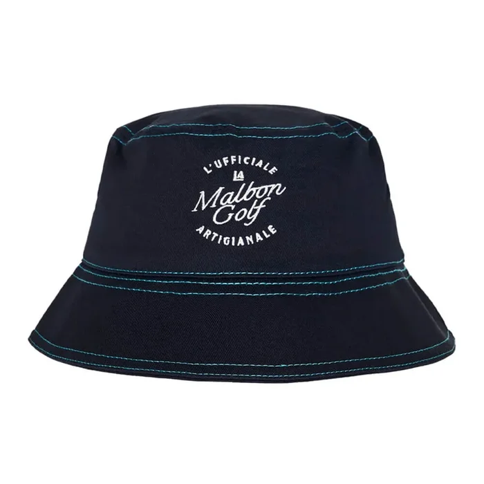 Malbon Artigianale Golf Bucket Hat Navy – SS25 Men
