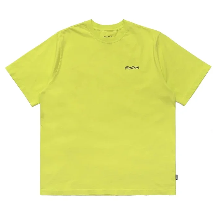 Malbon Baldwin Buckets Knockout Tee Golf T-Shirt Safety Yellow – 24 Men