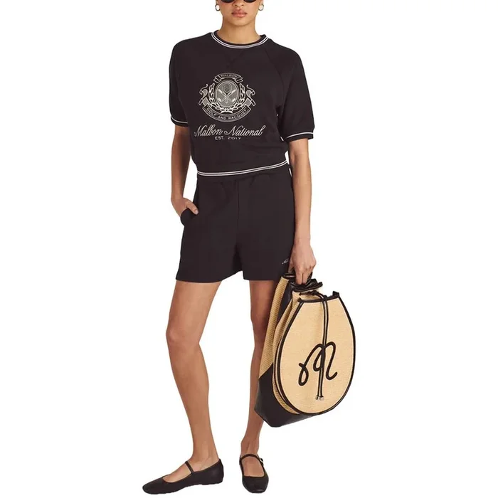 Malbon Billie II Golf T-Shirt Black – SS25 Women