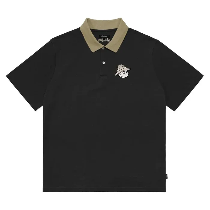 Malbon Buckets Boy Pique Golf Polo Black – 23 Men