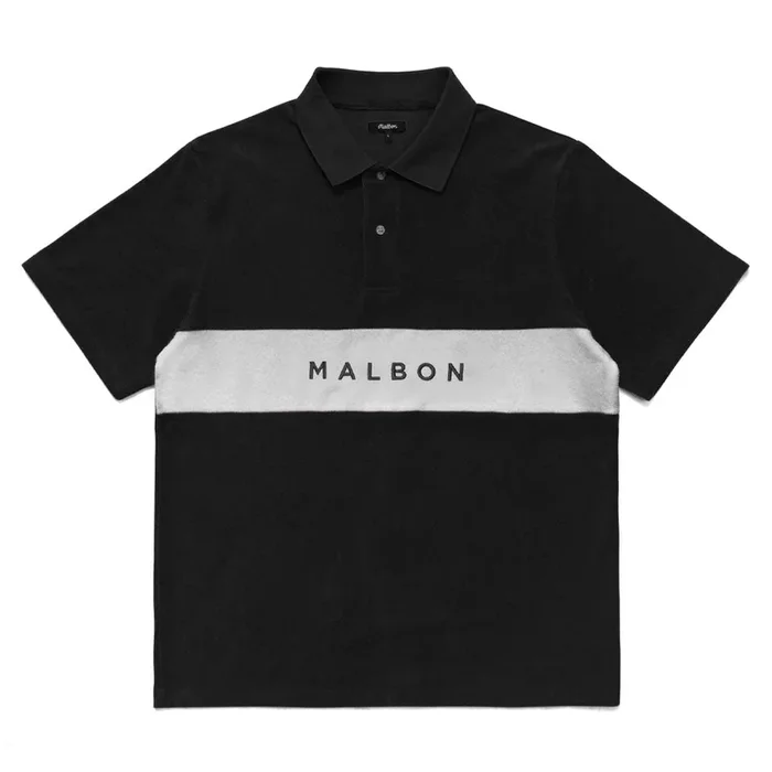 Malbon Clearwater Terry Golf Polo Black – 23 Men