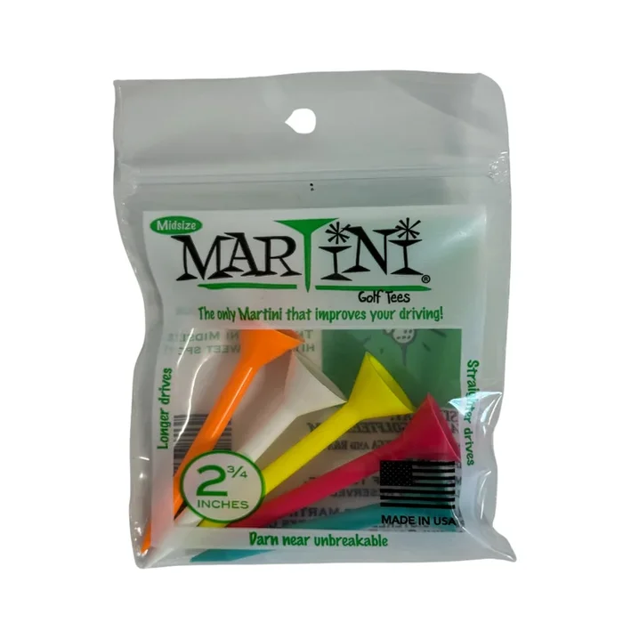 Martini Tees 2 3/4″ Multicolor – 5 CT