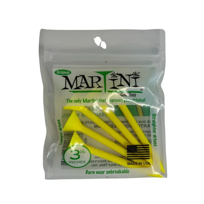 Martini Tees 3 1/4″ Yellow – 5 CT