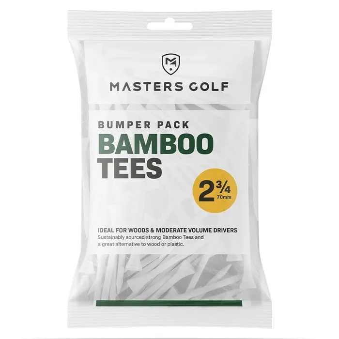 Masters Bamboo 2 3/4″ Tees – White Bag 20 Pack