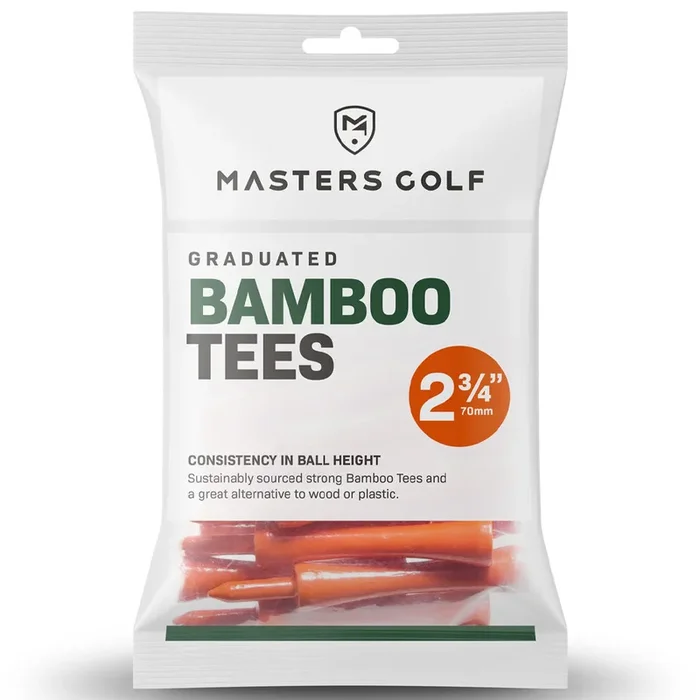 Masters Bamboo Graduated 2 3/4 Inch Orange Tees – Pack of 20