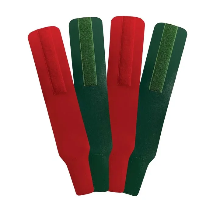 MATMAN 38 Ankle Bands – Set of 4 – 2 Red / 2 Green